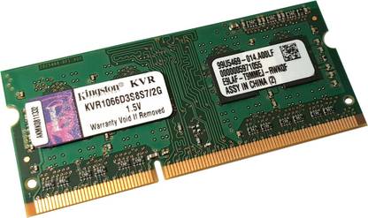 KINGSTON KVR DDR-3 DDR3 2 GB (Single Channel) Laptop (2Gb DDR-3 Laptop Ram)