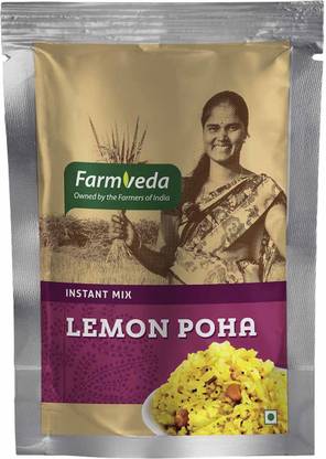 farmveda Instant Lemon Poha Breakfast Mix (Pack of 3) 750 g