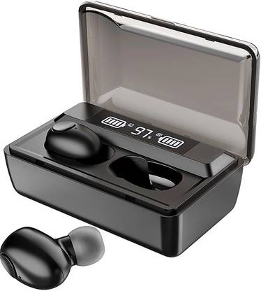 RGMS Earbuds Hi-Fi Stereo Sound W/Mic LCD Digital Display Bluetooth