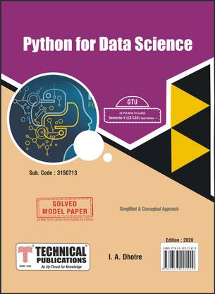 Python for Data Science for GTU 18 Course (V - CE/CSE/Open Elec. 1 - 3150713)