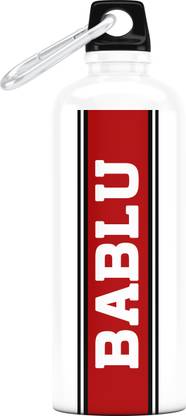 Go Local Me Red Band Name Bottle -Bablu 750 ml Bottle