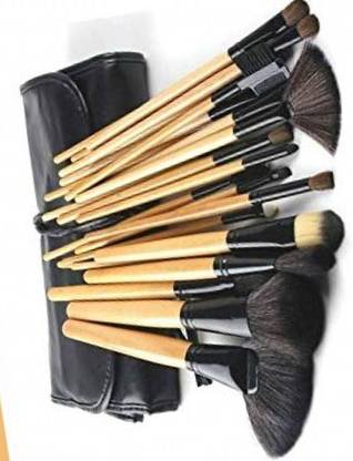 ANJOU 24 Pc Professional Makeup Brushes With Pouch Case, Usage: Professional (Pack of 24)