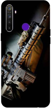 shonababy Back Cover for Realme 5 Printed- GUN SHOOTER-Mobile Back Cover