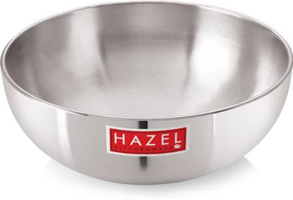 HAZEL Aluminium 4mm Tasra, 1500 ML, Silver Tasla 3 L capacity 18 cm diameter