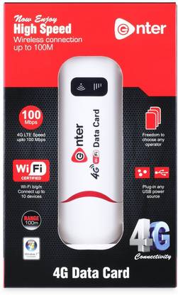 एंटर 4G DATA CARD E-D4G डेटा कार्ड