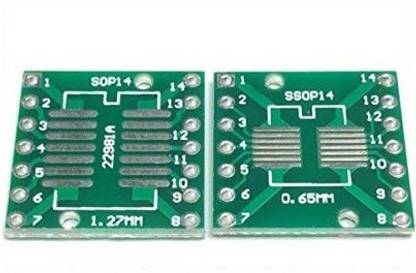 EMERGING TECHNOLOGIES 5 PCS 14pin PCB Board Kit SMD To DIP SOP MSOP SSOP TSSOP SOT23 14 PIN Surface mount Devices – Dual inline package Electronic Components Electronic Hobby Kit