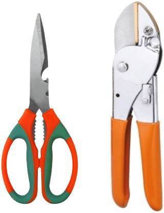 fitweight Garden Scissor, Pruner Gardening Cut Tools (Set of 2) Garden Tool Kit