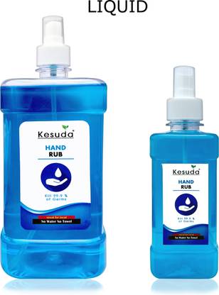 KESUDA 1L  MIST Spray with 250ml MIST  Spray (1L+250ml) Hand Rub Pump Dispenser