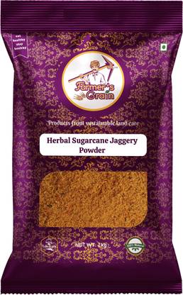 Farmers Grain Herbal Sugarcane Jaggery Powder (1 kg) Powder Jaggery