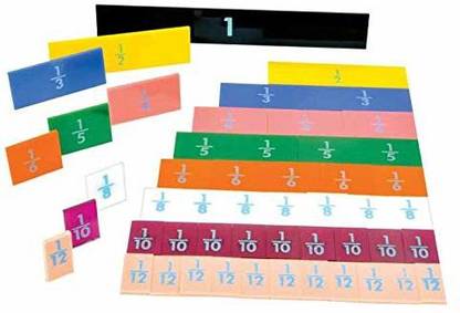 YOUDO Fraction Bar - Math Learning Kit Teaching Leaning Resource Fraction Tiles