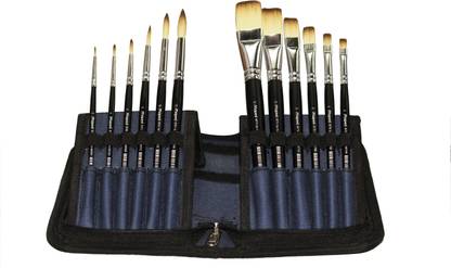 Maped Premium Synthetic Zip Pouch Brush Set of 12