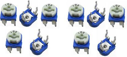 RISARYA 1K(102) ,10PCS,DIP,SINGLE TURN,PRESET,POTENTIOMETER Variable Resistor