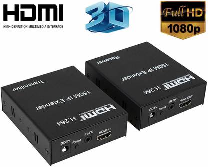 VIBOTON 150M HDMI Extender Over Cat5e/6 UTP with IR and Base on TCP/IP Media Streaming Device