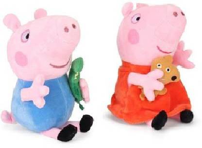 Unnati collection Peppa Pig Soft Toys Plush Peppa Pig Family Toys Peppa Pig Plush Toys  - 30 cm
