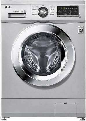 LG 8 kg Fully Automatic Front Load Washing Machine with In-built Heater Silver