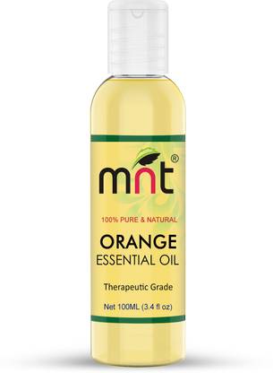 mnt Orange Essential Oil - 100% Pure & Natural Therapeutic Grade Oil for Skin Lightening, Hair, Body, Face and Aromatherapy