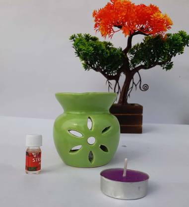 homedecor anurudh aroma oil diffuser Aroma Oil, Diffuser, Fridge Freshener, Diffuser Set, Automatic Spray, Blocks (200 g) Candle