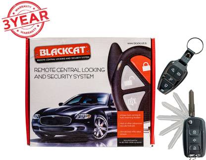BLACKCAT Car Central Locking System BSA-1D with OEM Flip key Style Remotes, 1 Door Lock Motor Central Locking System