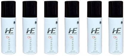 HE Pocket Respect Perfumed Body Spray - For Men & Women (40ml X 6) Perfume Body Spray  -  For Men & Women