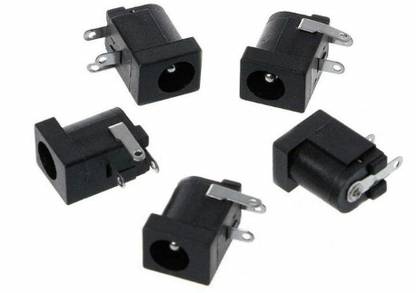 EMERGING TECHNOLOGIES 10 PCS DC Jack Female DC-005 5.5Ã—2.1mm DC Power Jack Supply Socket pcb mount Electronic Components Electronic Hobby Kit
