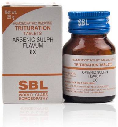 SBL Ars. Sulph. Flavum 6X Tablets