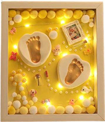 VISMIINTREND Baby Clay Hand & Foot Printing Kit with Frame| New Born Baby Kids Gift| Souvenir Keepsake