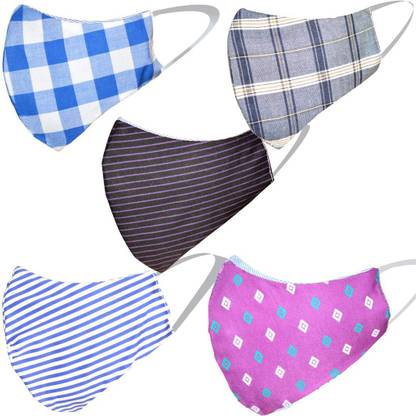 ecraftory Anti Pollution 3 Layer Reusable Face Mask Reusable, Washable Cloth Mask