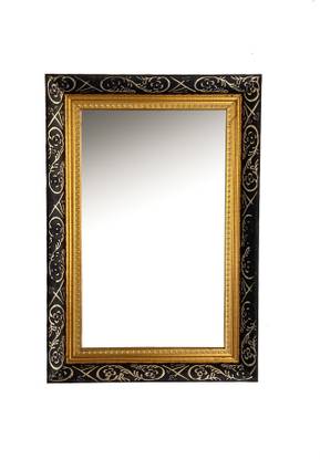 AG CRAFTS TM 001(2")-Black-Gold Decorative Mirror