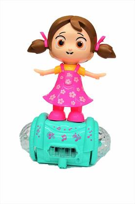 Toyvala Cute Princess Doll 360° Rotating Princess Doll Toy Musical & 3D Lighting Electric Flashing