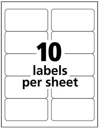 Oddy ST-10A4100 ( 10 LABEL SHEET) PACK OF 100 SELF ADHESIVE Paper Label