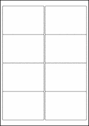 Oddy ST-8A4100 ( 8 LABEL PER A4 SHEET) PACK OF 100 self adhesive Paper Label