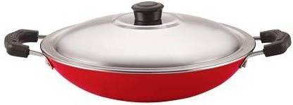 BIGWIN Non-Stick Aluminium Appachatti With Steel Lid Paniyarakkal with Lid (Aluminium, Non-stick) with Lid 1 L capacity 22 cm diameter