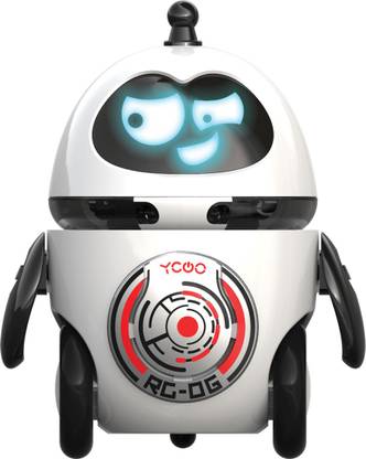 Silverlit YCOO Follow Me Droid Auto following robot with gesture control; Obstacle Detection Robot; Gesture Control Robot; Color: White