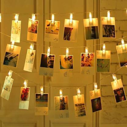 ShoppoWorld 20 LEDs 3 m Yellow Steady Clip Rice Lights