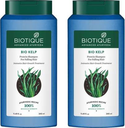 BIOTIQUE Bio Kelp Protein Shampoo For Falling Hair 340 ml Pack of 2