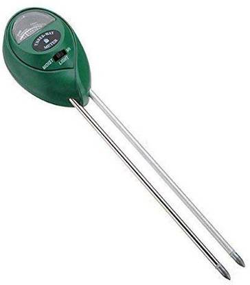 FosCadit 3-in-1 Solar Soil Moisture Light and PH Acidity Meter Plant Tester Round Shape Soil Thermometer Soil Test Kit