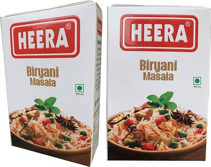 HEERA Spices Biryani Masala,Hyderabadi Biryani Masala , Pulav Masala (50g+50g-Pack of 2 Total= 100grams )