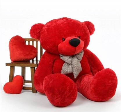 JITESH ENTERPRISRES Red Kids Playing Soft Toy Teddy Bear in 3 feet size  - 60 cm