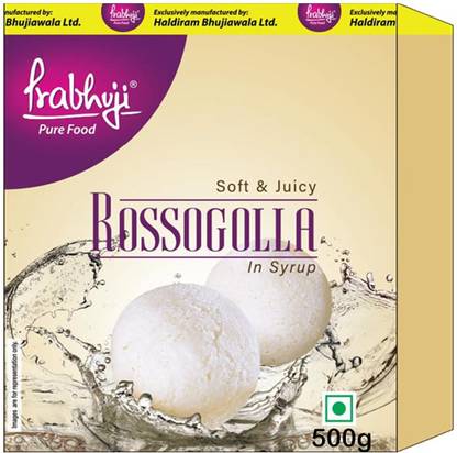 PRABHUJI PURE FOOD ROSOGOLLA 500g Tin Tin