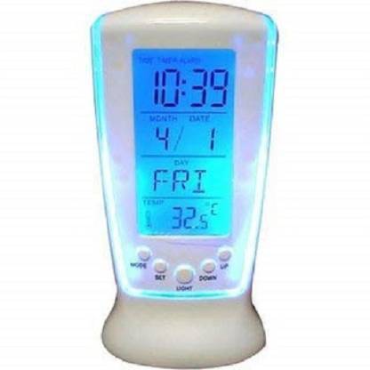 cloudmall shoip Analog-Digital White Clock