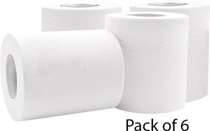 mitawa Bathroom Tissue Toilet Paper Roll - Pack of 6 Toilet Paper Roll