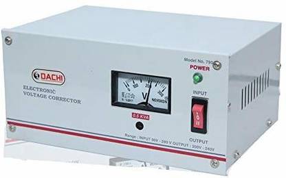 DACHI 0.5 KVA Voltage STABILIZER for Single/Double Door Refrigerator Upto 350 LTR. from Input(90V-280V) with Overload Protection (100% Copper) Voltage Stabilizer
