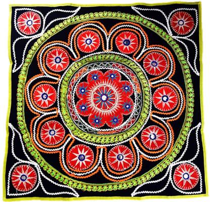 Ayushkacrafts Handicrafted Velvet patch work Designer wall decor hanging