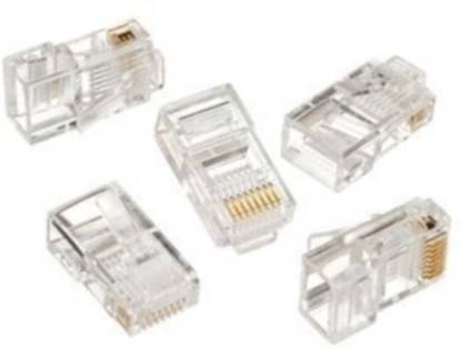 acce & peri 200 PCS (Unbreakable Lock) RJ45 6P6C LAN Connectors - Pack of 200 Pcs CONVERTER Wire Connector