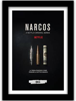 Narcos TV Series Poster with Frame - Narcos Framed Posters Paper Print