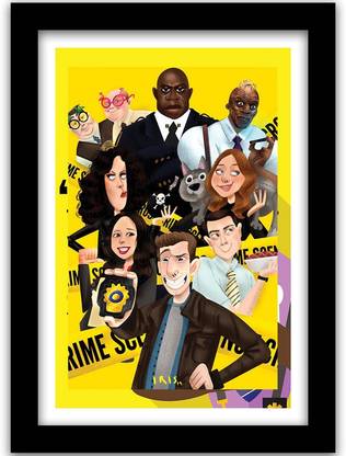 Brooklyn Nine Nine TV Series Wall Posters with Frame - Brooklyn 99 Framed Posters Paper Print