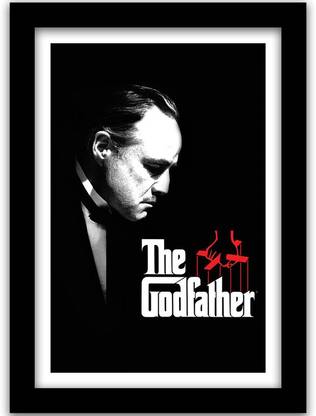 The Godfather Movie Poster with Frame - The God Father Framed Poster for Wall Paper Print