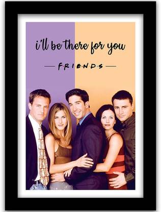 Friends TV Series Poster with Frame - Friends Web Series Framed Posters for Room Paper Print