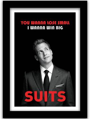 Suits TV Series Poster - Suits Framed Poster for Room - Harvey Specter Poster with Frame Paper Print