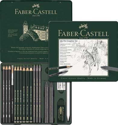 FABER-CASTELL 19 PITT GRAPHITE SET FOR ARTISTS